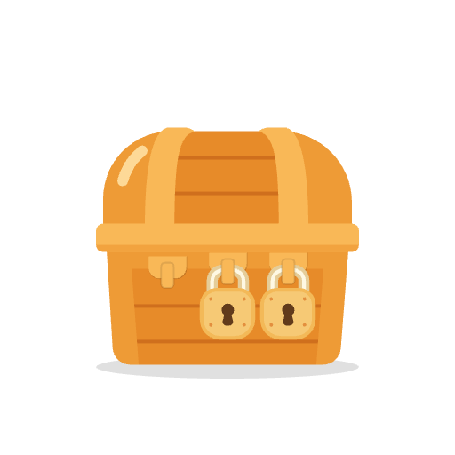 Locked treasure chest